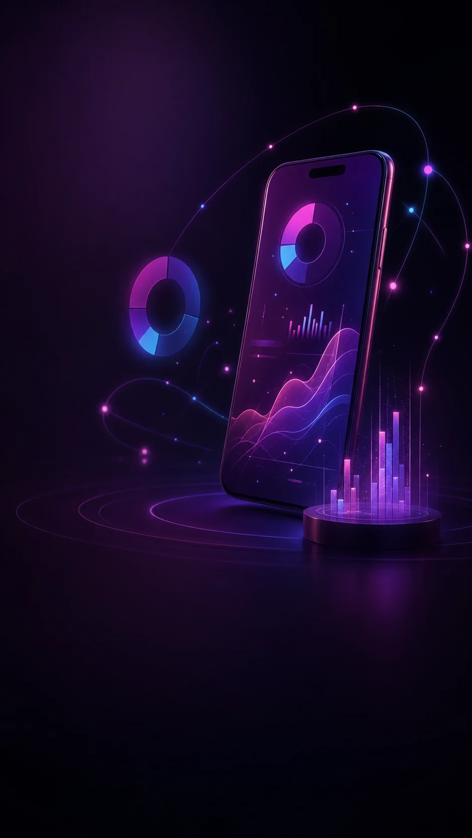 Mobile Analytic Charts Screen